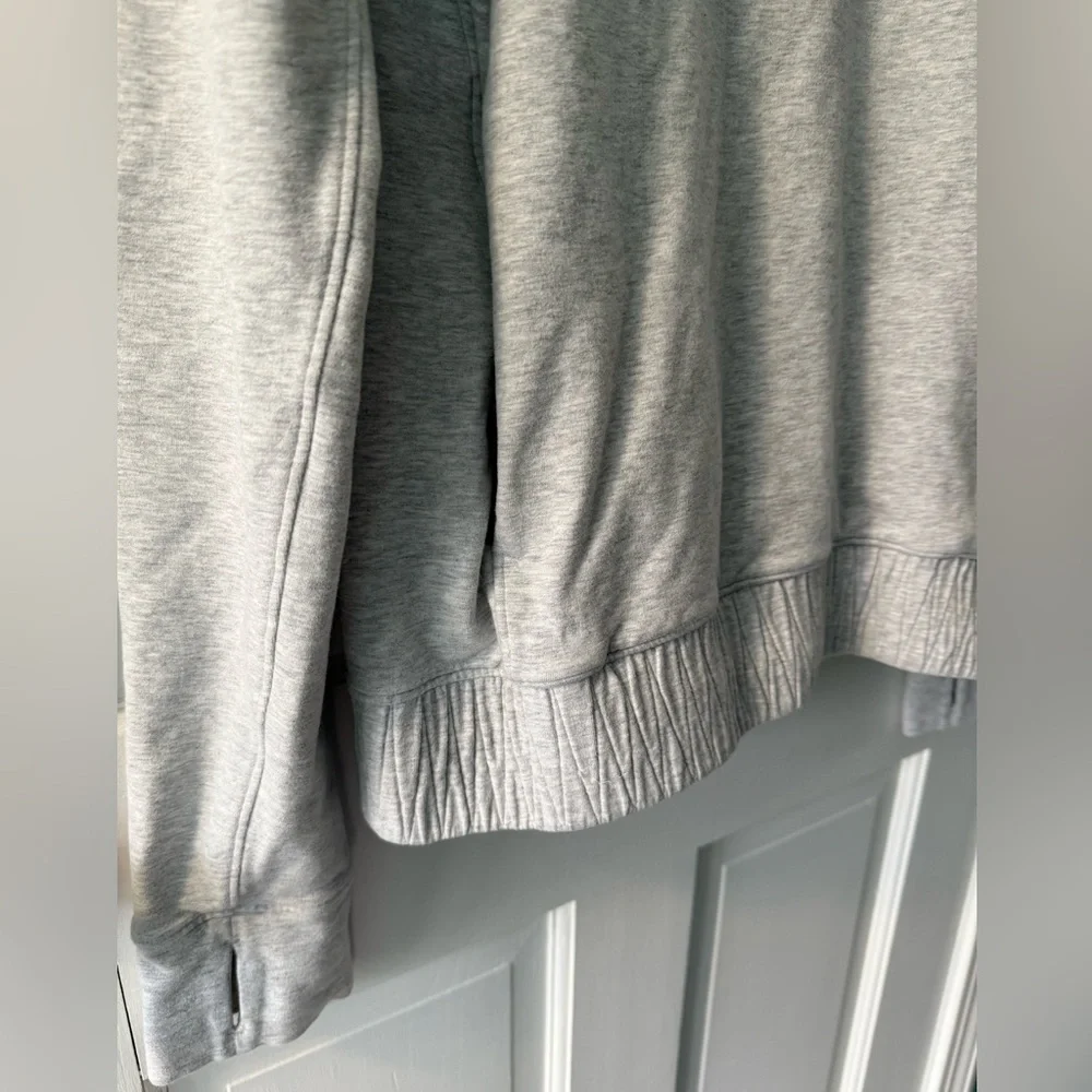 Lululemon Stress Less Gray Pullover Sweatshirt Cowl Neck Woman’s Size 4